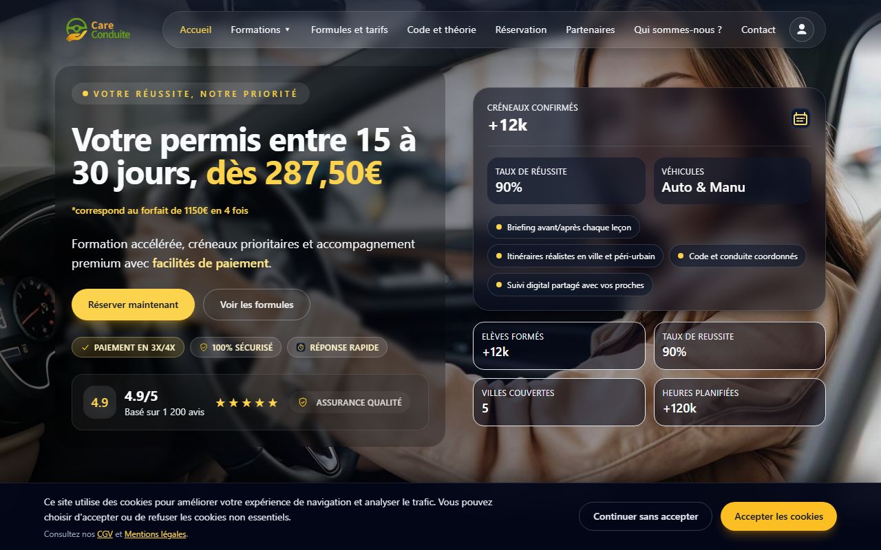 Aperçu du projet Care Conduite
